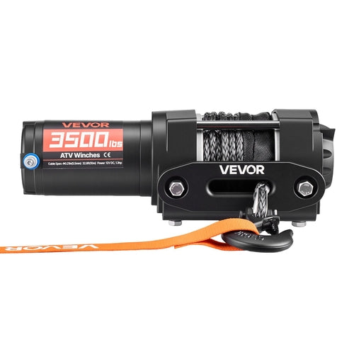 1587 kg Electric Winch, 12V DC ATV/UTV Winch with Φ5.5 mm x 10 m